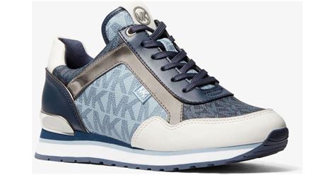 michael kors sneaker maddy|Maddy Metallic Signature Logo Trainer .